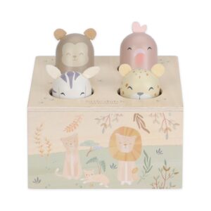 LITTLE DUTCH. Wooden Pop-up Toy Safari Friends FSC