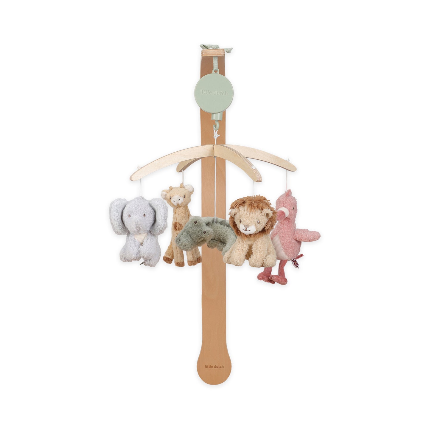 LITTLE DUTCH. Wooden music mobile Safari Friends FSC